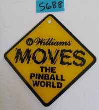 WILLIAMS EARTHSHAKER Pinball Machine Game PROMO PLASTIC COASTER #5688