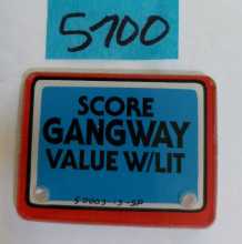 WILLIAMS FUNHOUSE Pinball Machine Game SCORE GANGWAY PLASTIC #50003-13-SP (5700) for sale