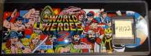 WORLD HEROES 2 Arcade Machine Game Overhead Marquee Header for sale #H122 by SNK 